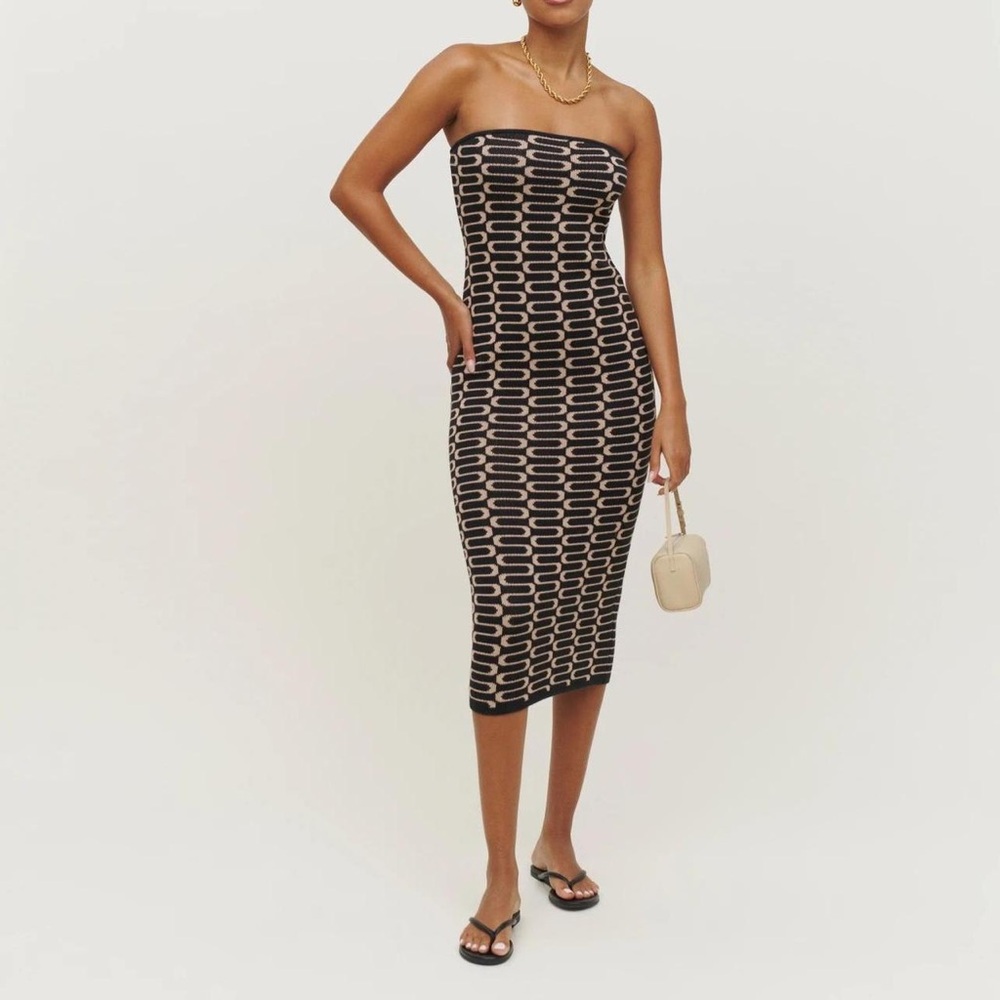 Reformation strapless dress